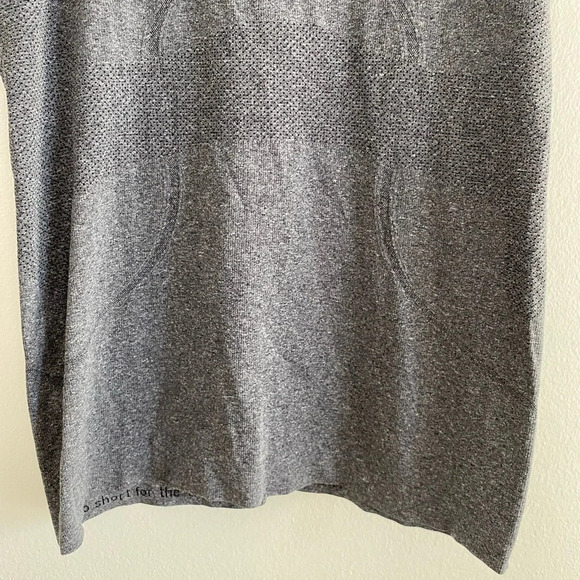LULULEMON Swiftly Tech Racerback Heathered Black Size  6 - Picture 6 of 10